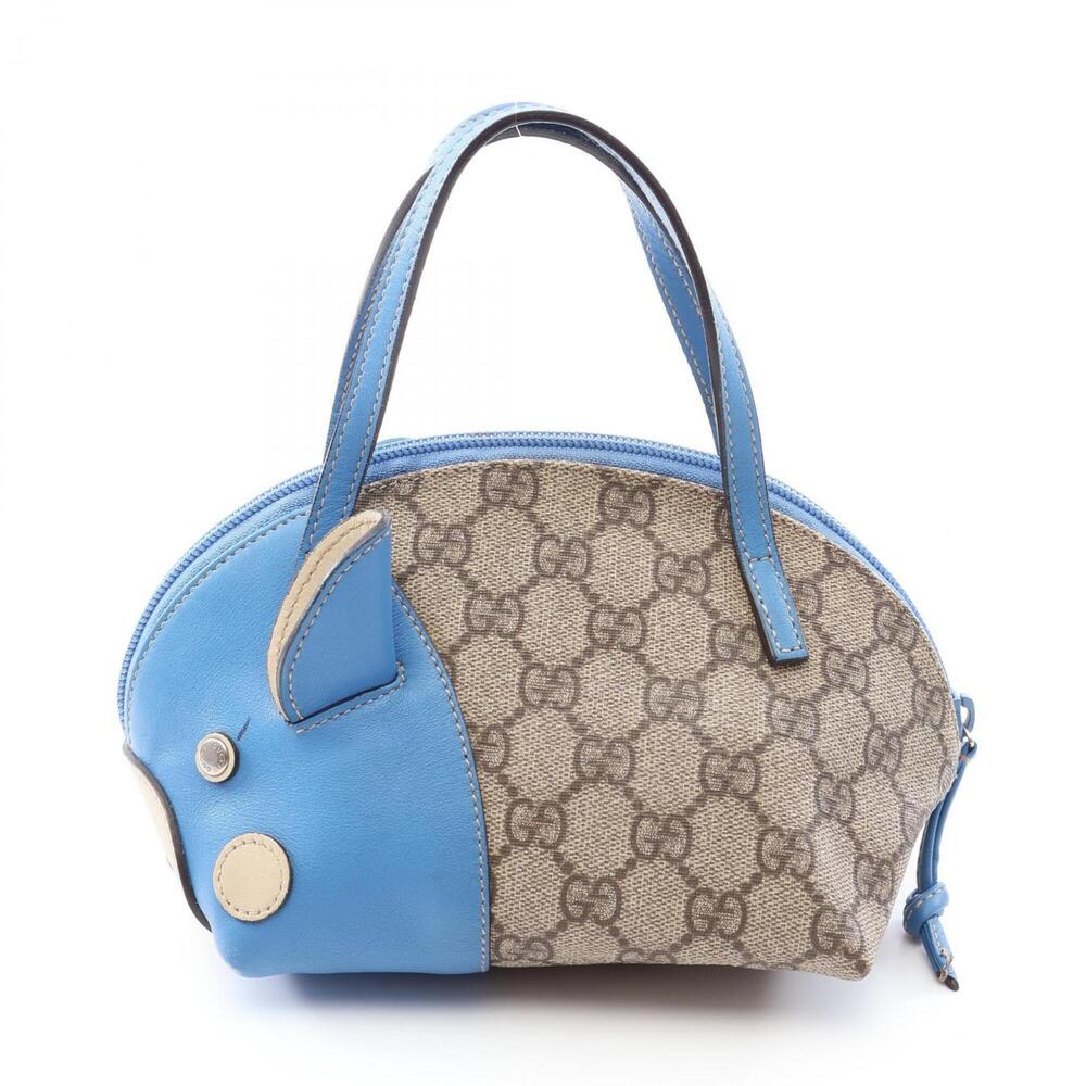 Gucci Children's Zoo GG Supreme Pig Handbag, Coated Canvas Leather, Women's, ...